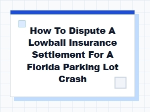 How to Dispute a Lowball Florida Parking Lot Settlement